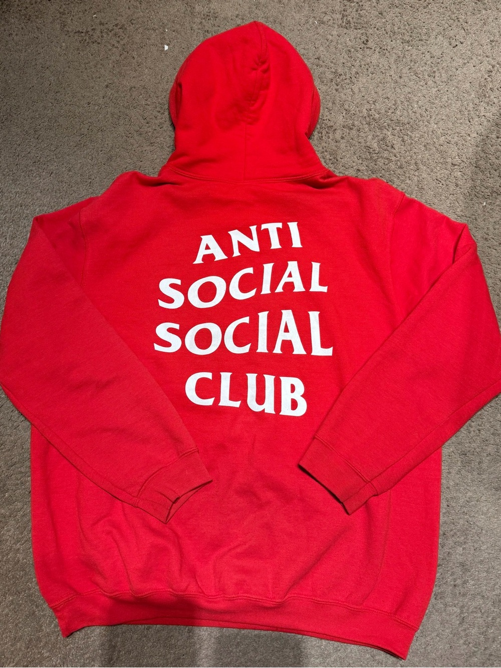 Anti Social Social Club Red Logo Hoodie Streetwear ASSC